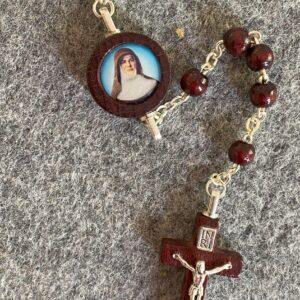Mary MacKillop Wooden Rosary Beads