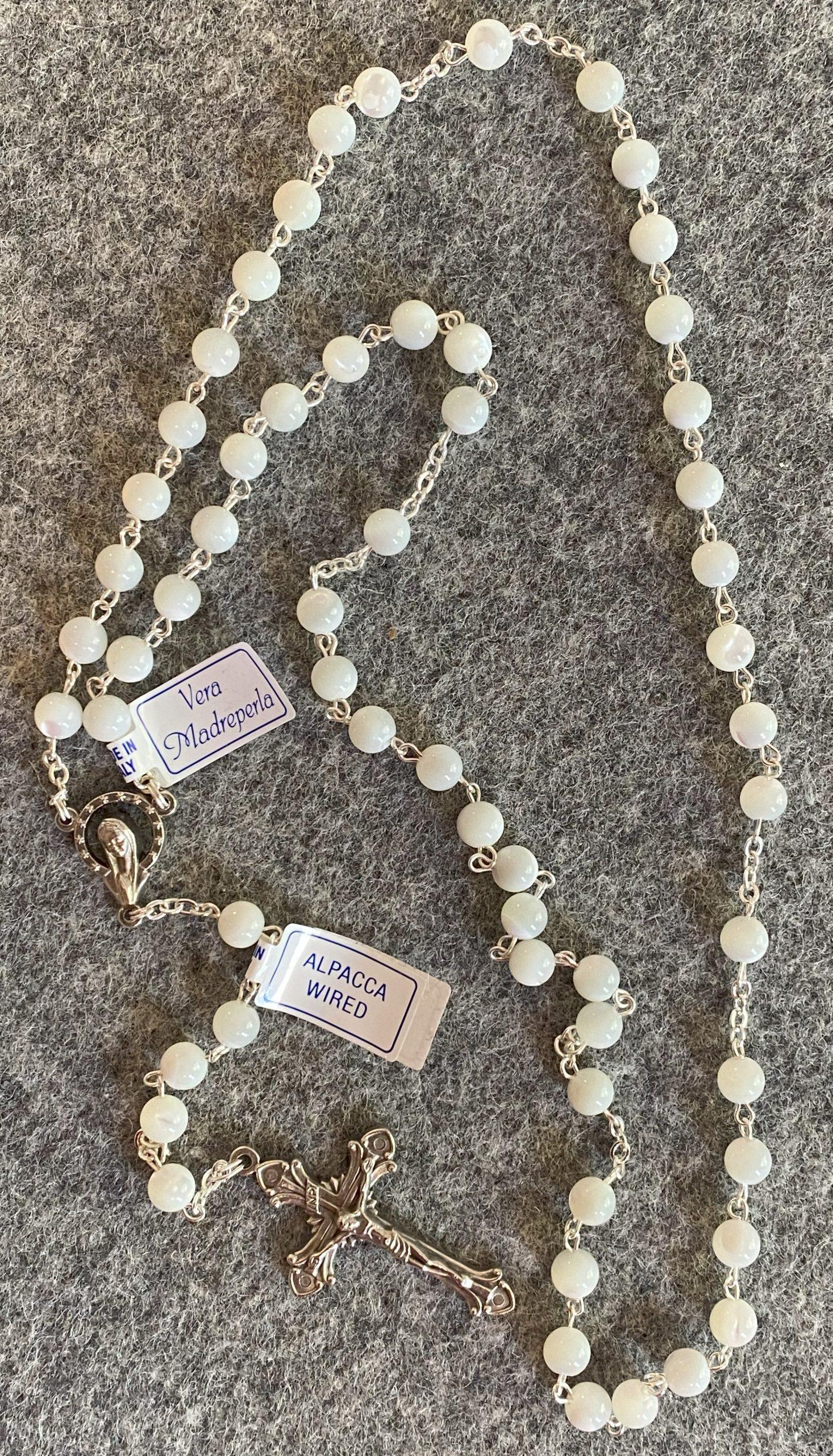 Mother of Pearl Rosary in Box
