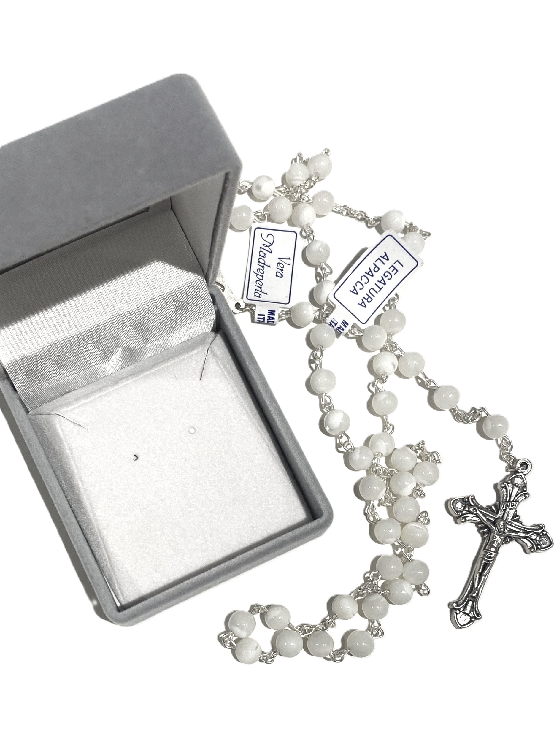 Mother of Pearl Rosary in Box - Image 2