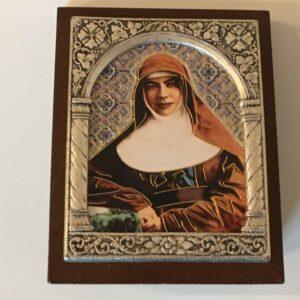 MMK beaten pewter plaque