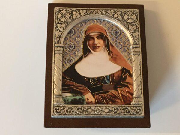 MMK beaten pewter plaque