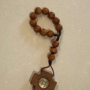 Wood Decade Rosary - MMK Medal